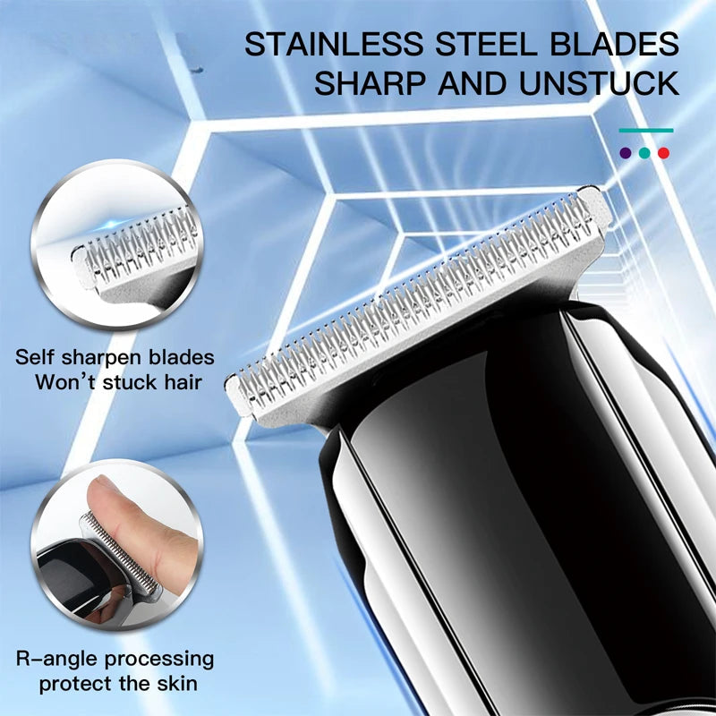 Rechargeable Professional Hair Trimmer For Men Beard Grooming Electric
