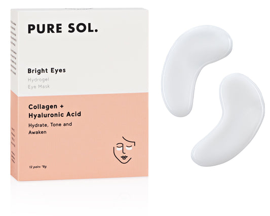 PURE SOL. Beauty Bright Eyes Collagen Hydrogel Eye Mask - Eye Gel Mask