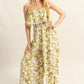 HYFVE Floral Print Spaghetti Strap Wide Leg Jumpsuit