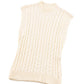 Oatmeal Cable Knit High Neck Sweater Vest Top