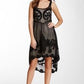 Embroidered Sheer Layered Dress