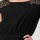 Embellished Shoulder Mini Dress – Timeless Elegance
