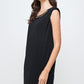Sleeveless Embellished Neckline Mini Dress