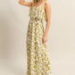 HYFVE Floral Print Spaghetti Strap Wide Leg Jumpsuit
