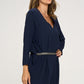 V-Neck Belted Dress – Effortless Elegance