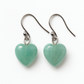 Handmade Heart Earrings with Green Aventurine