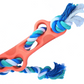 Rubber Bone Dog Chew Toy with Tug Rope -- Great for Active Dogs
