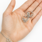 Handmade Heart Earrings with Stars and Pearls