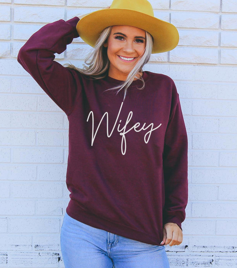 Wifey Sweatshirt Top