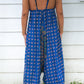 Blue Chakra Hippie Jumpsuits, Boho Rompers, Festival Clothing