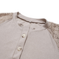 Casual Lace Button Top Women T-Shirt