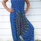 Blue Chakra Hippie Jumpsuits, Boho Rompers, Festival Clothing
