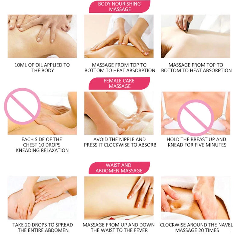 Natural Plant Body Essential Oil Therapy Body Skin Care