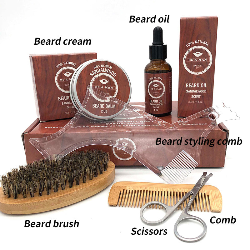 WOODSMAN™ – Premium Beard Grooming Gift Set with Beard Oil & Cream