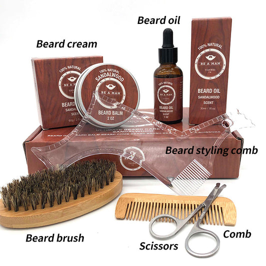 WOODSMAN™ – Premium Beard Grooming Gift Set with Beard Oil & Cream