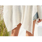 Womens Boxy Batwing Open Knit Sweater top