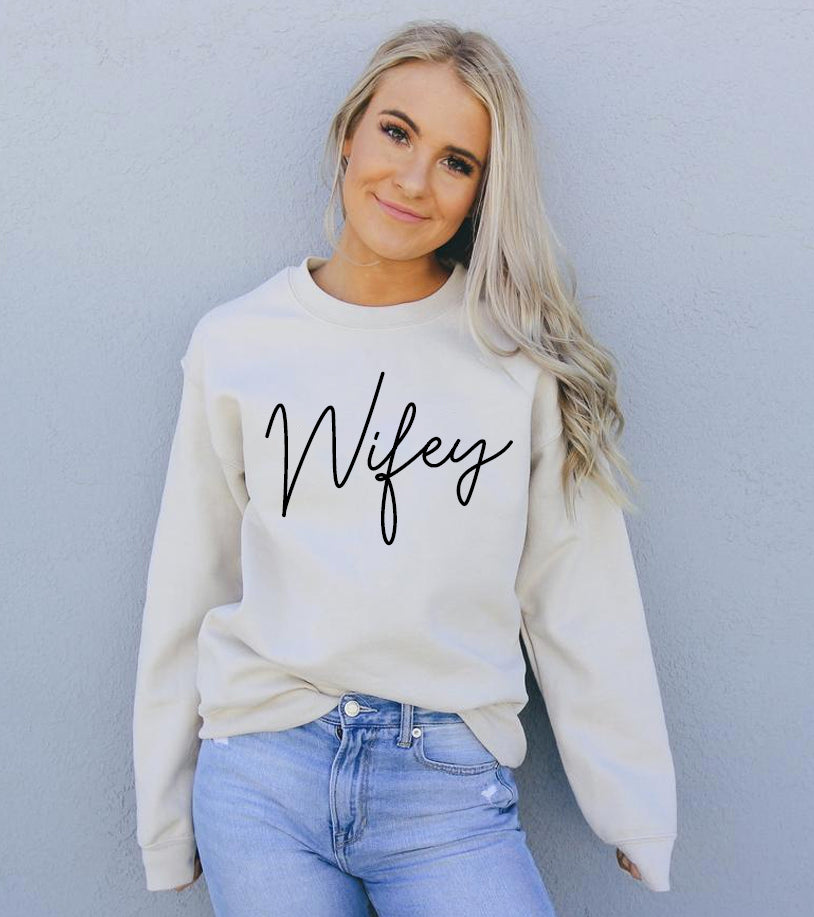 Wifey Sweatshirt Top