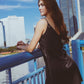 Vela Silk Slip Dress in Jaguar Stars