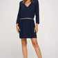 V-Neck Belted Dress – Effortless Elegance
