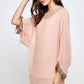 Batwing Sleeve Shift Dress – Effortless Flow and Elegance