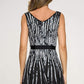 Sleeveless Pleated Belted Dress