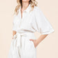 Mittoshop Tie Waist Half Sleeve Romper