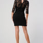 Lace Overlay Bodycon Dress – Elegant and Sophisticated