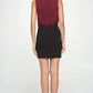 Sleeveless Two-Tone Draped Mini Dress