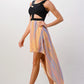 Chic Cut-Out Bodice High-Low Chiffon Dress