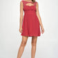 Embellished Cutout Chiffon Dress