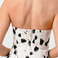 Strapless Printed A-Line Dress
