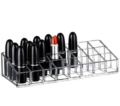 Acrylic Lipstick Organizer 24 Compartment