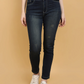 Women Bottom High Rise Denim Jeans(Size28)(Color navy blue)