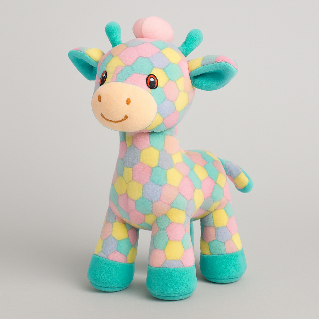 Multicoolor Giraffe Stuffed Soft Toy