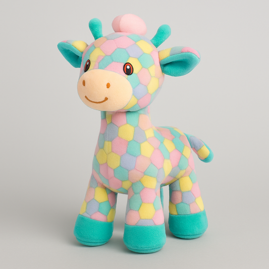 Multicoolor Giraffe Stuffed Soft Toy