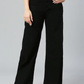 Women High Rise Bottom Denim Jeans(Size32)(Color black)