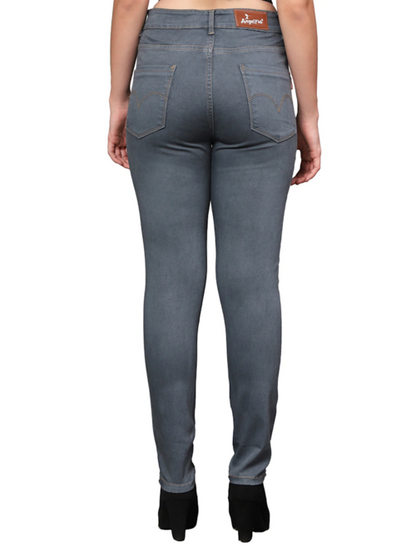 Women Bottom High Rise Denim Jeans(Size32)(Color grey)