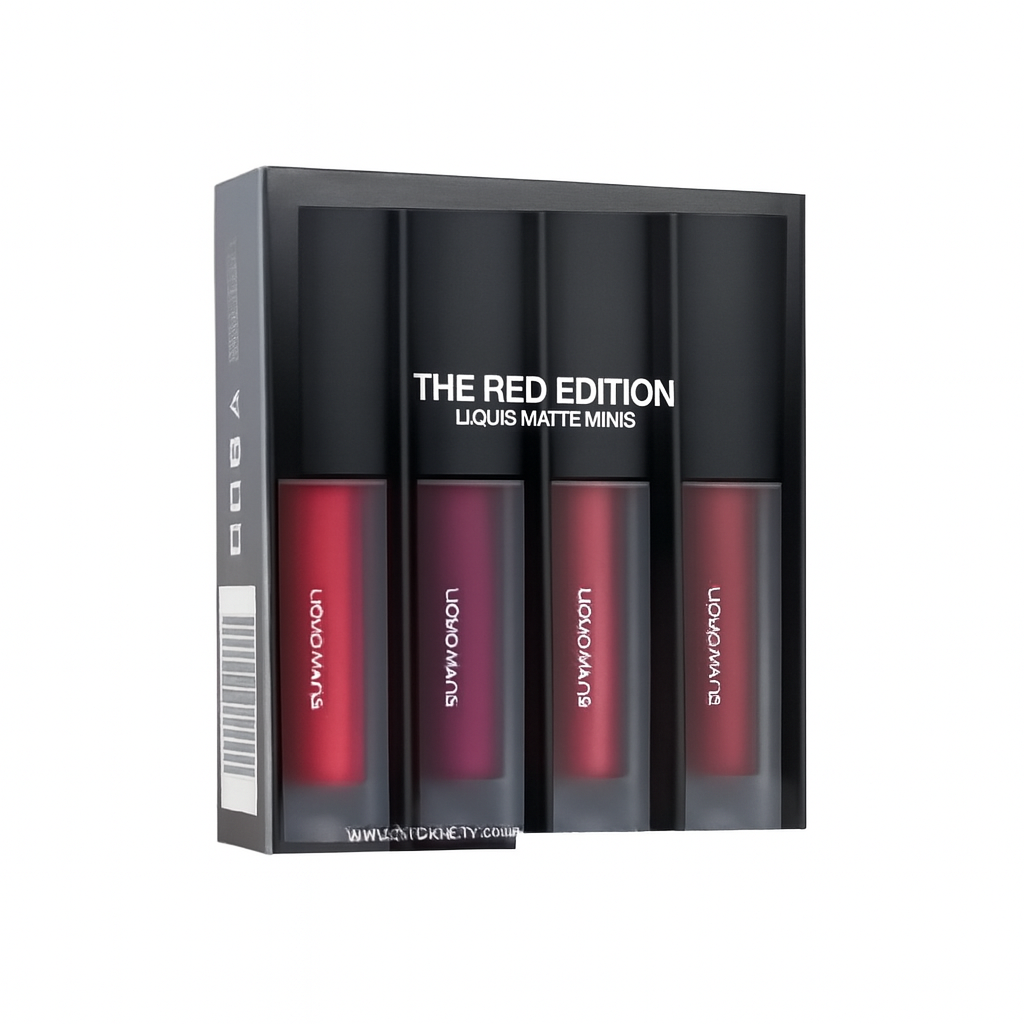 Beauty Liquid Matte Minis – The Red Edition Lipstick Set (Pack of 4)