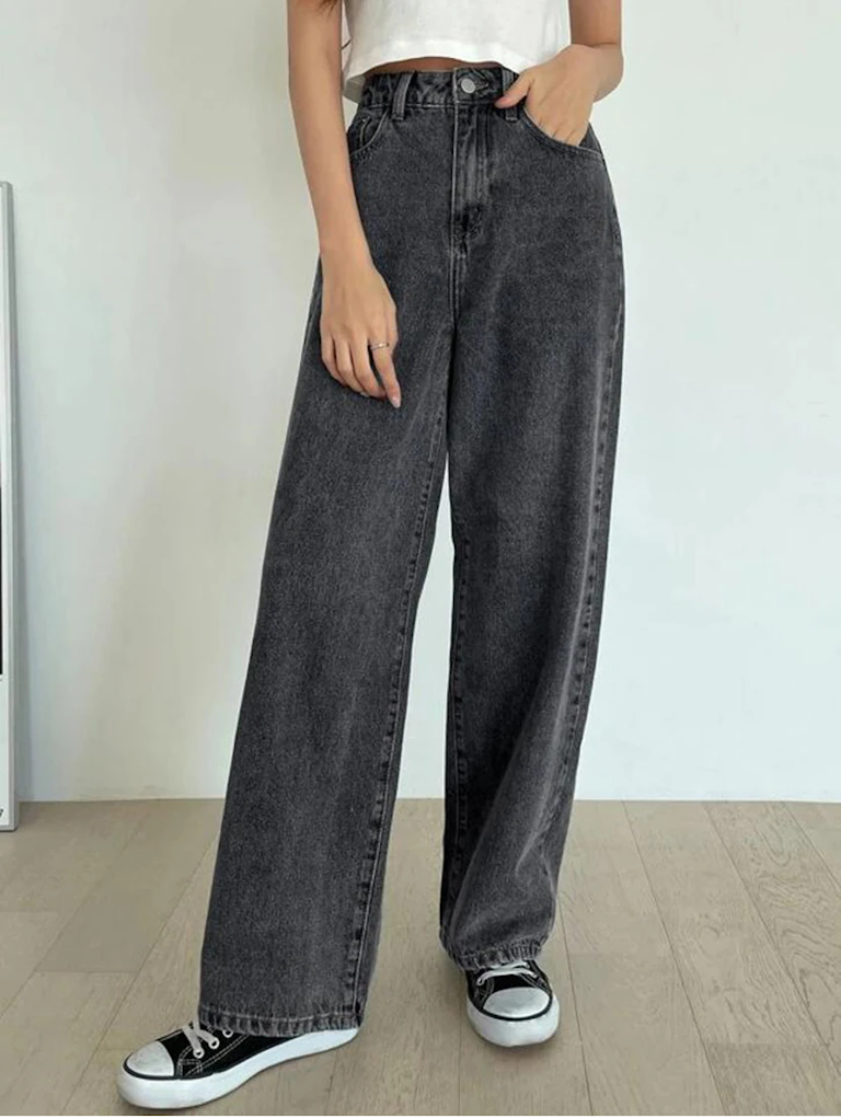 Women Bottom High Rise Denim Jeans(Size28)(Colorgrey)