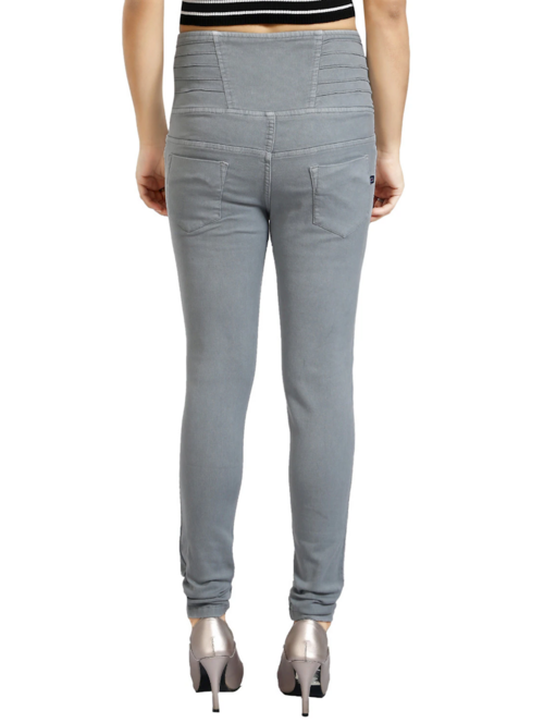 Women Bottom High Rise Denim Jeans(Size30)(Color grey)