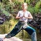 Teal FLORAL Women Bottom Boho Pants Hippie Pants Yoga Pants
