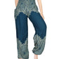 Teal FLORAL Women Bottom Boho Pants Hippie Pants Yoga Pants