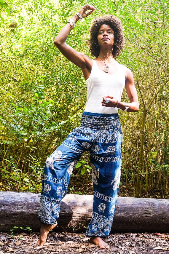 Teal ELEPHANT Pants Harem Pants Bottom