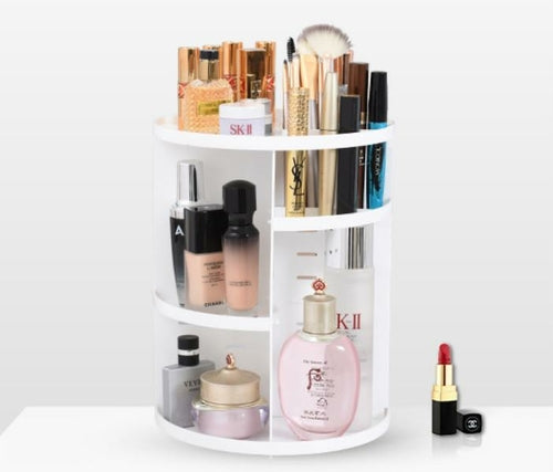 360 Rotating Makeup Organizer, DIY Adjustable Makeup Carousel Spinning