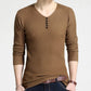 Mens Casual V Neck Sweater with Buttons Design