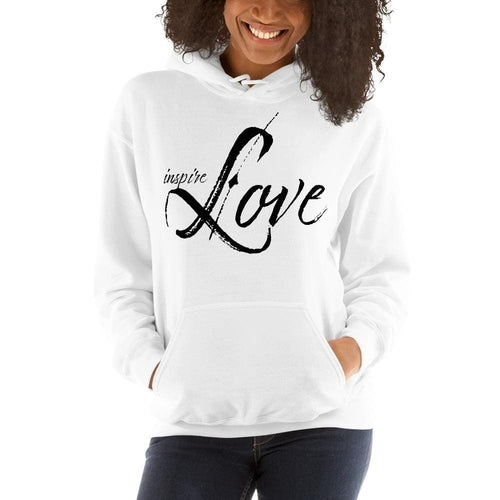 Women Hoodie - Pullover Top Sweatshirt - Black Graphic/inspire Love