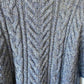 Fisherman of Ireland Blue Cableknit Fisherman Sweater M