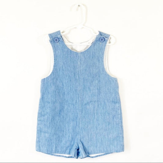 Vtg Fast Friends Denim Jon Jon Outfit Sz 4 Cotton