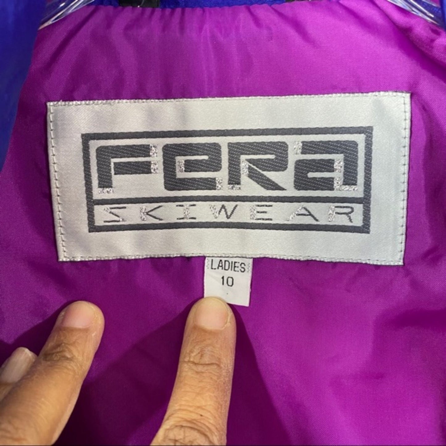 Vtg Fera Ski Wear Nylon Ski Jacket Sz 10