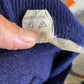 Vintage Wool Angora Navy Blue Cardigan sz Small